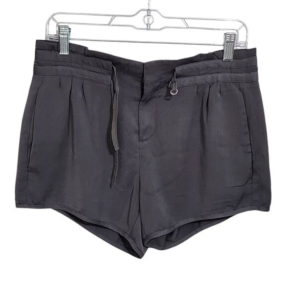 Helmut Lang Womens Shorts 2 Gray Dressy Zip Button - Picture 1 of 4